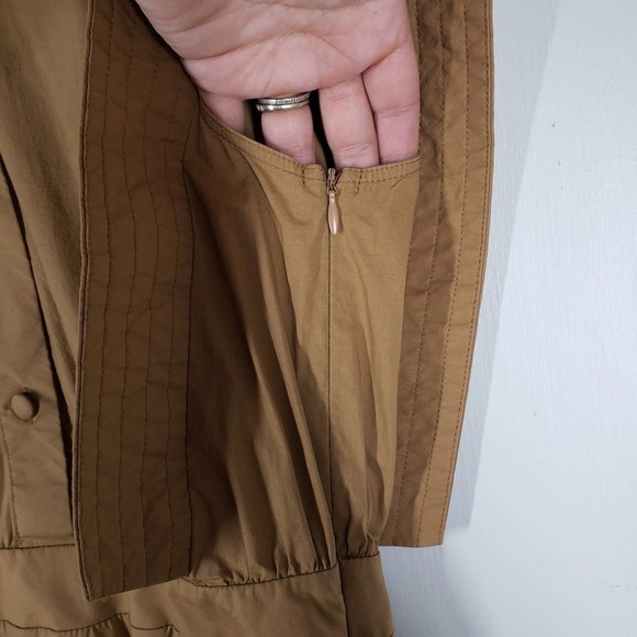 JiJil Sleeveless Utility‎ Dress 40 4 Tan Mini - Picture 6 of 13